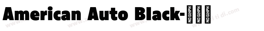 American Auto Black字体转换